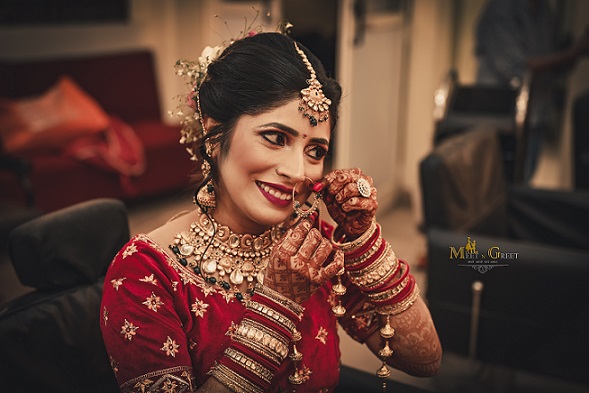 Bridal Shoot at Parlour during Wedding Photography in Kanpur