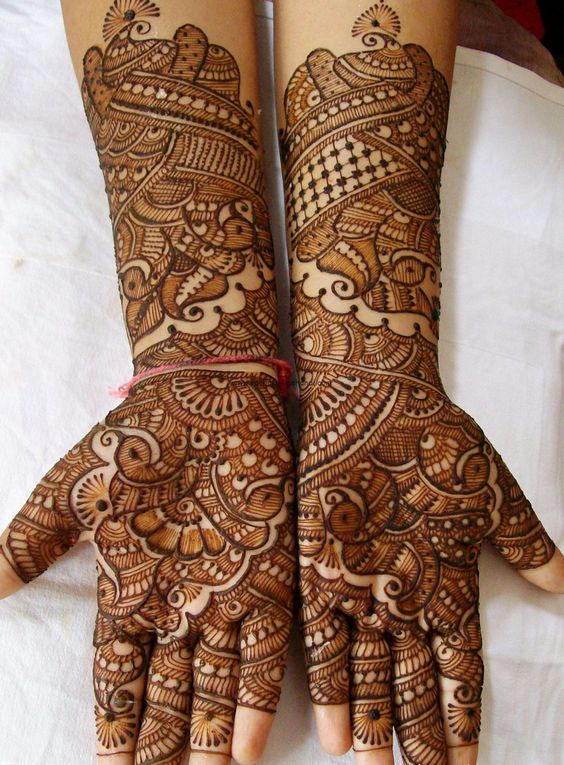 Intricate Rajasthani Bridal Mehndi Design